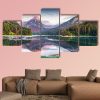 Swiss Lake Obersee - Nature 5 Panel Canvas Art Wall Decor