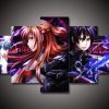 Sword Art Online - Sao 1 - Anime 5 Panel Canvas Art Wall Decor