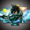Sword Art Online - Sao 5 - Anime 5 Panel Canvas Art Wall Decor