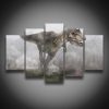T-Rex Tyrannosaurus Rex - Animal 5 Panel Canvas Art Wall Decor