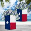 Texas Bluebonnet Flag Hawaiian Shirt Summer Button Up