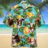 Texas Longhorn Cattle Pineapple Hawaiian Shirt