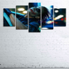 The Dark Knight Joker - Dc 5 Panel Canvas Art Wall Decor