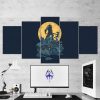 The Elders Scrolls V Skyrim Minimalism Viking 02 - Gaming 5 Panel Canvas Art Wall Decor