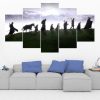 The Fellowship Lord Of The Rings 3 - Movie 5 Panel Canvas Art Wall Decor