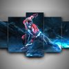 The Flash 4 - Dc 5 Panel Canvas Art Wall Decor