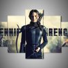 The Hunger Game - Jennifer Lawrence 2 - Movie 5 Panel Canvas Art Wall Decor