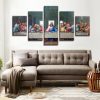 The Last Supper 1 -Religion 5 Panel Canvas Art Wall Decor