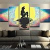 The Little Mermaid - Cartoon 5 Panel Canvas Art Wall Decor