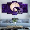 The Nightmare Before Christmas 2 - Cartoon 5 Panel Canvas Art Wall Decor