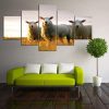 Three Sheep - Animal 5 Panel Canvas Art Wall Decor