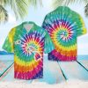 Tie Dye Hawaiian Shirt Summer Button Up