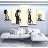 Tim Burton World - Cartoon 5 Panel Canvas Art Wall Decor