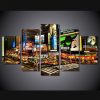 Times Square - Nature 5 Panel Canvas Art Wall Decor
