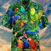 Tropical And Parrot All Over Printing Hawaiian Shirt