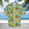 Tropical Banana Australian Shepherd Hawaiian Shirt Summer Button Up