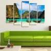 Tropical Beach - Space 5 Panel Canvas Art Wall Decor
