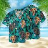 Tropical Dachshund Dog Lover All Over Printed Hawaiian Shirt