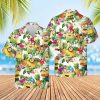Tropical Fruits Minions Summer Vacation Hawaiian Shirt