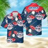 Tropical Hibiscus Busch Light Apple Beer All Over Print Hawaiian Shirt