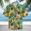 Tropical Pineapple Belgian Shepherd Hawaiian Shirt Summer Button Up