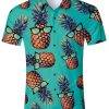Tropical Summer Pineapple All Over Printed Hawaiian Shirt