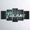 Tulane Logo - Sport 5 Panel Canvas Art Wall Decor