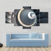 Turbine Blades Of An Aircraft Jet Engine - Automative 5 Panel Canvas Art Wall Decor