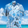 Turtle Blue Map Hawaiian Shirt