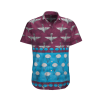 Uk Parachute Regiment Badge Maroon Hawaiian Shirt