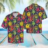 Ukulele Tropical Fruit Hawaiian Shirt Summer Button Up