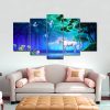 Unicorn Painting Un-008 - Animal 5 Panel Canvas Art Wall Decor