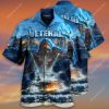 United State Veterans On The Ocean All Over Printed Hawaiian Shirt