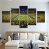 University Of Michigan Big House Stadium - Sport 5 Panel Canvas Art Wall Decor