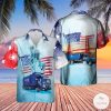 Us Waste Collector Garbage Trucks 2 Independence Day Hawaiian Shirt