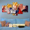 Vegeta - Cartoon 5 Panel Canvas Art Wall Decor