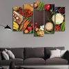Vegetable - Kitchen 5 Panel Canvas Art Wall Decor