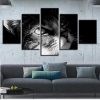Very Lovely Cats - Animal 5 Panel Canvas Art Wall Decor