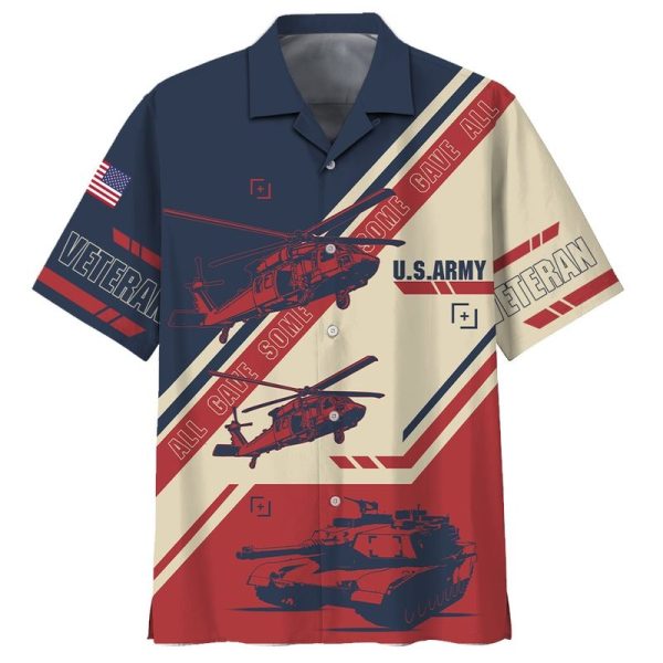 Veteran Us Army Helicopter All Gave Some Hawaiian Shirt
