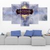 Victory - League Of Legends - Gaming 5 Panel Canvas Art Wall Decor