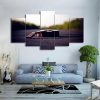 Vintage Guitar 1 - Music 5 Panel Canvas Art Wall Decor