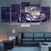 Volkswagen Vw Beetle - Automative 5 Panel Canvas Art Wall Decor