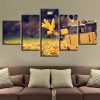 Walle Autumn Yellow Leaves Scenery - Movie 5 Panel Canvas Art Wall Decor