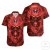 Washington Capitals Nhl Skull Hawaiian Shirt