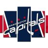 Washington Capitals Nhl Team Blue - Sport 5 Panel Canvas Art Wall Decor