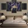 Washington Huskies Barn Wood - Sport 5 Panel Canvas Art Wall Decor