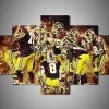 Washington Redskins - Sport 5 Panel Canvas Art Wall Decor