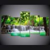 Waterfall Large - Nature 5 Panel Canvas Art Wall Decor