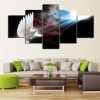 White Dove Holy Spirit - Animal 5 Panel Canvas Art Wall Decor