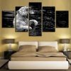 White Tiger 05 - Animal 5 Panel Canvas Art Wall Decor